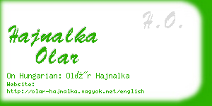 hajnalka olar business card